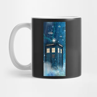 Underwater Blue Police Phone Box Mug